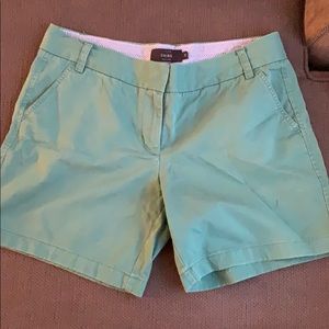 Teal/green JCrew Chino short